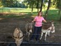 Lori and her donkeys